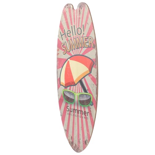 Healifty Surfbrett Wanddeko aus Holz Sommerliche Stranddekoration Vintage Design für Surfzimmer und Bar für Strandpartys und von Healifty
