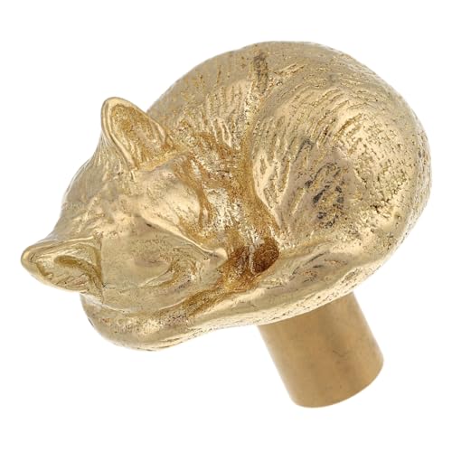 Healifty Titel Vintage Katzen-design Türgriff Aus Massivem Einzigartiger Möbelknopf Für Schränke Und Kommoden Für Küche Und Badezimmer Dekorative Hardware Originalfarbe von Healifty
