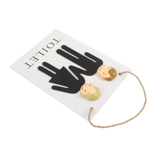 Healifty Unisex Badezimmer Schild für Männer und Frauen Nordische Holzdekor Plakette für Tür oder Wand im Badezimmer und Design Healifty Unisex Badezimmer Schild für Männer und Frauen Nordische Holzdekor Plakette für Tür oder Wand im Badezimmer und Design von Healifty
