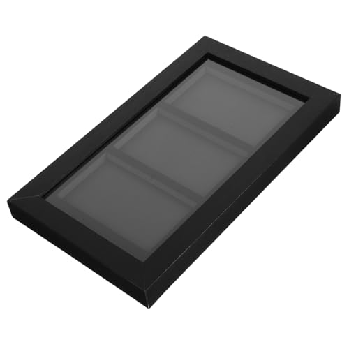 Healifty Yu-Gi-Gi-Take-Anzeigebox Ladenvitrine Game Display -Halter Wandpräsentationsrahmen Spielkartenetui Spielkartenhalter Kartenhalterfall Home-Display-Rahmen Holz Black von Healifty