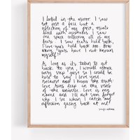 Selbstliebe Gedicht Kunstdruck Handgeschriebene Affirmation Wanddeko von HealingBrave