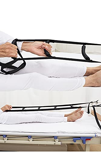 Healthman Bett-Leiter mit hartem Griff, Sit-Up-Helfer mit verstellbarer Länge, Seilleiter (fünf Griffen) von Healthman