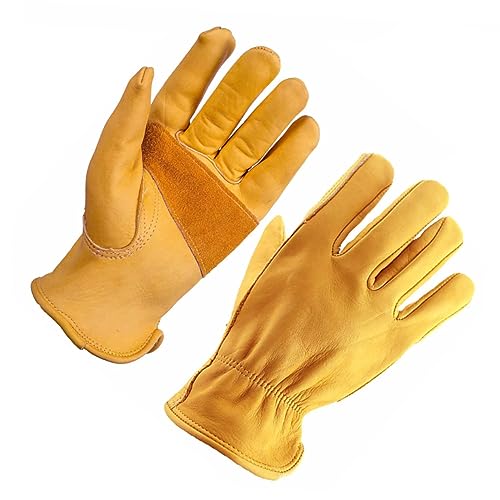 Healvian 1 Paar Handschuhe befreien Arbeitshandschuhe Handschuh aus Rindsleder Lederhandschuhe von Healvian