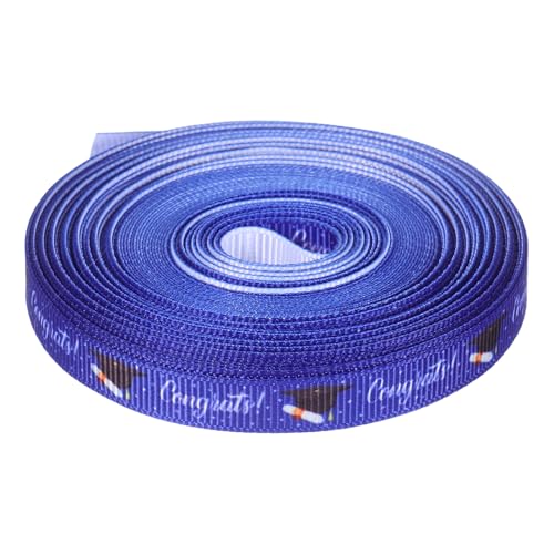 Healvian 1 Rolle Abschlussfeier Geschenkband Diy Schleifenband für Kreative Dekorationen Robust und Farbecht zum Verpacken von Geschenken für Bastelprojekte Blau Healvian 1 Rolle Abschlussfeier Geschenkband Diy Schleifenband für Kreative Dekorationen Robust und Farbecht zum Verpacken von Geschenken für Bastelprojekte Blau von Healvian