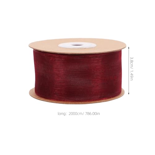 Healvian 1 Rolle Organza Ribbon Rot Rolle für Diy Blumensträuße und Festliche Dekorationen Doppelseitiges Chiffonband für Kreative Bastelprojekte Healvian 1 Rolle Organza Ribbon Rot Rolle für Diy Blumensträuße und Festliche Dekorationen Doppelseitiges Chiffonband für Kreative Bastelprojekte von Healvian