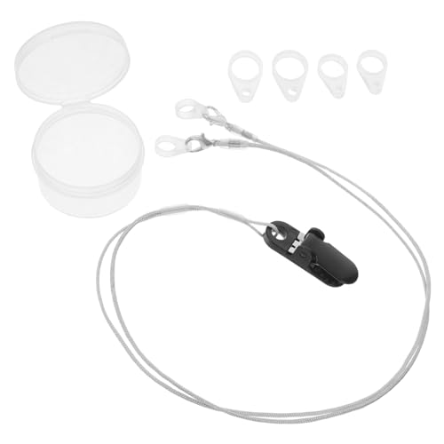Healvian 1 Satz Anti-verlorenes Seil Für Hörverstärker-cliphalter Hörverstärker-halterungsseil Audiophone-halter Mit Clip Hörverstärker-stabilisierungskabel Grey Kieselgel von Healvian