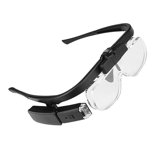 Healvian Vergrößerungsbrillen Led-Lupe Leuchtlupe Lupe Mit Licht Zum Lesen Für Juweliergeschäfte Uhrenreparaturen Manuelle Reparaturen von Healvian