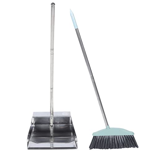 Healvian 1 Set Broom Standbesen Besen Mit Langem Griff Und Kehrschaufel-Set Kehrschaufel Besen Tragbare Reinigungswerkzeuge Für Das Heimbüro von Healvian