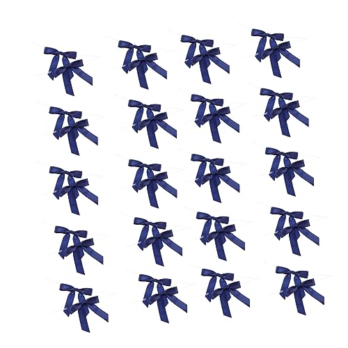 Healvian 100 Stück Schleifen Satin Bogen Band für Diy Partydekoration Bogenknoten für Geschenkschleifen und Bastelprojekte von Healvian