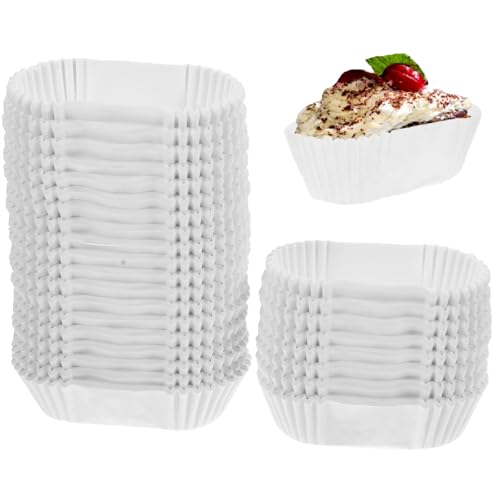 Healvian 1000 Stück Muffinförmchen Papier Muffin Papierförmchen Bootsform Muffins Backförmchen Muffinform Papier Einweg Cupcake Papier Kuchen Backbecher zum Backen, Dessert,Party von Healvian