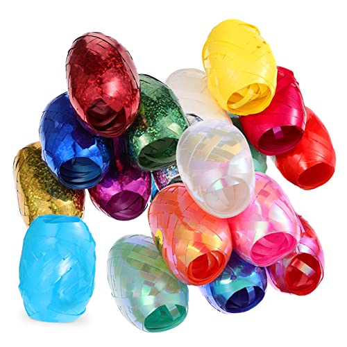 Healvian 18 Rollen Farbiges Geschenkbändchen Je Rolle für Hochzeiten Partys Festivals Dekoration und Geschenkverpackung Vielseitig Einsetzbar Langlebig und Einfach zu Zufällige Farbe von Healvian