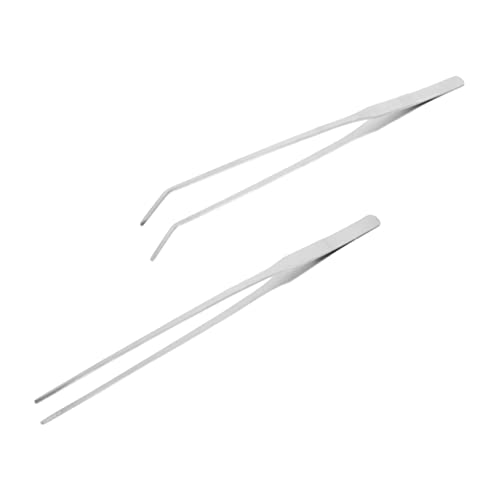 Healvian 2 Stück Aquarien Pinzette aus für Pflanzenpflege Gerade Gebogen zum Trimmen und Füttern Aquarien und Teichen Healvian 2 Stück Aquarien Pinzette aus für Pflanzenpflege Gerade Gebogen zum Trimmen und Füttern Aquarien und Teichen von Healvian