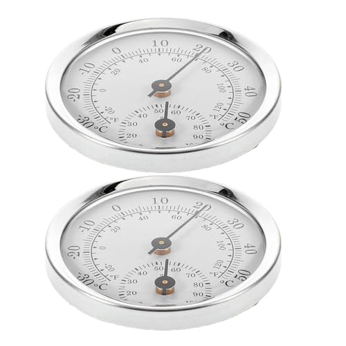 Healvian 2 Stück Mini-Hygrometer-Thermometer: Zigarrenkisten-Humidore, präziser Feuchtigkeits- und Temperaturmonitor mit analogem Temperatur-Feuchtigkeitsmesser Healvian 2 Stück Mini-Hygrometer-Thermometer: Zigarrenkisten-Humidore, präziser Feuchtigkeits- und Temperaturmonitor mit analogem Temperatur-Feuchtigkeitsmesser von Healvian