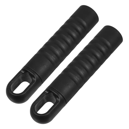 Healvian 2 Stück Mopgriff endkappen Schwarz Antirutsch Ersatz für Mop Stielhalter Staubmopp Stiel Zubehör Einfach zu Montieren Langlebig und Stabil für Bessere Kontrolle von Healvian