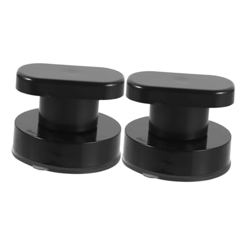 Healvian 2 Stück Starker Saugnapf Haltegriff Schwarz für Glas Schiebetüren Bad Dusche Badewanne Küchen Schrankgriff Bohrfrei Rutschfest Ergonomisch für Senioren Oberflächen von Healvian