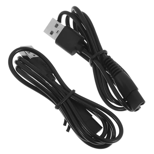Healvian 2 Stück USB Ladekabel Stecker Hitzebeständig Verschleißfestes Gummi Hochleitfähiger Kupferdraht Geeignet für Elektrische Rasierer und Haarschneidemaschinen Healvian 2 Stück USB Ladekabel Stecker Hitzebeständig Verschleißfestes Gummi Hochleitfähiger Kupferdraht Geeignet für Elektrische Rasierer und Haarschneidemaschinen von Healvian
