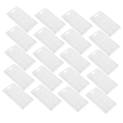 Healvian 25 Stück DIY Wachs Schmelzbehälter Herzform Transparente Clamshells für Wachsverpackung Vielseitiger Aufbewahrungs Organizer Praktische Wachsmold Boxen für Kerzenherstellung von Healvian