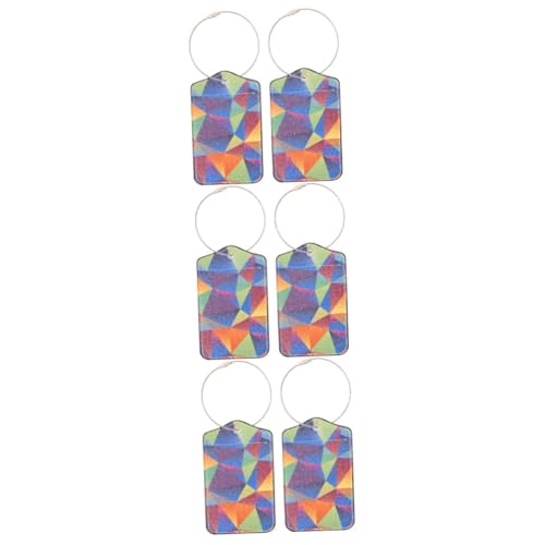Healvian 3 Sätze Kofferanhänger Gepäck Reisen Verpackung Tags Für Reisetaschen Kofferetiketten Handtaschen-tags Koffer-check-tag Kofferzubehör Metall 2 Stück * 3 von Healvian