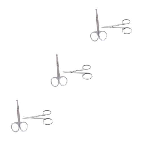 Healvian 3 Sätze Nasenhaar Und Augenbrauenschneider Gebogene Und Runde Scheren Mit Sicherheitsspitzen Für Präzises Trimmen Für Empfindliche Bereiche 2 Stück * 3 Healvian 3 Sätze Nasenhaar Und Augenbrauenschneider Gebogene Und Runde Scheren Mit Sicherheitsspitzen Für Präzises Trimmen Für Empfindliche Bereiche 2 Stück * 3 von Healvian