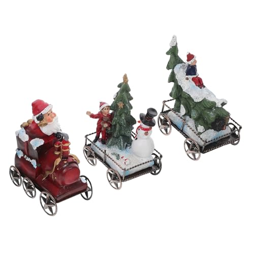 Healvian 3 Stück Teiliges Weihnachtszug Dekorationsset aus Resin Weihnachtszug Ornamente für Tischdekoration für Büro Zuhause und Festliche Anlässe Healvian 3 Stück Teiliges Weihnachtszug Dekorationsset aus Resin Weihnachtszug Ornamente für Tischdekoration für Büro Zuhause und Festliche Anlässe von Healvian