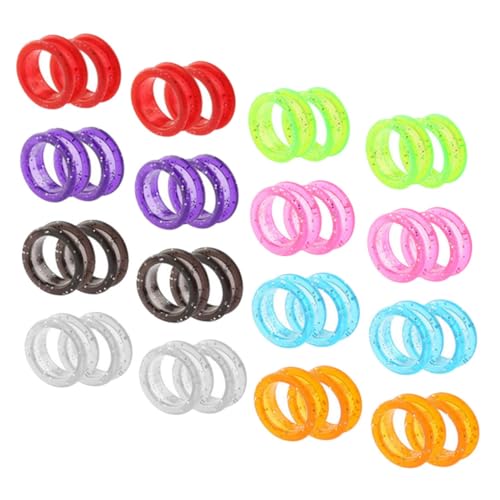 Healvian 32 Stück Teiliges Silikon Fingerringe für Scheren Rutschfeste Fingergriffe für Friseure und Tierpfleger Komfortabel Vielseitig Einsetzbar Ergonomisch für Langanhaltenden und von Healvian