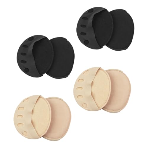 Healvian 4 Paare Unsichtbare Fünf zehen halbsohlen socken für Damen Atmungsaktiv Schmerzreduzierend Rutschfest Gepolstert Geeignet für High Heels und Verschiedene Schuhgrößen Schwarz und Healvian 4 Paare Unsichtbare Fünf zehen halbsohlen socken für Damen Atmungsaktiv Schmerzreduzierend Rutschfest Gepolstert Geeignet für High Heels und Verschiedene Schuhgrößen Schwarz und von Healvian
