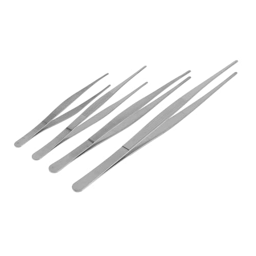 Healvian 4 STÜCKE Teiliges Edelstahl Pinzetten mit Geriffelter Anti rutsch spitze Dicke Gezahnte Präzisionspinzetten für Haushalt Beauty und Modellbau Rostfrei Vielseitig Einsetzbar Healvian 4 STÜCKE Teiliges Edelstahl Pinzetten mit Geriffelter Anti rutsch spitze Dicke Gezahnte Präzisionspinzetten für Haushalt Beauty und Modellbau Rostfrei Vielseitig Einsetzbar von Healvian
