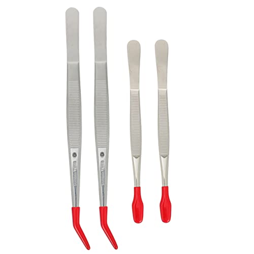 Healvian 4 Stück Teiliges Pinzetten mit Gummispitzen Gerade und Gebogene Modelle für Präzises Greifen für Medizinische und Handwerkliche Anwendungen Healvian 4 Stück Teiliges Pinzetten mit Gummispitzen Gerade und Gebogene Modelle für Präzises Greifen für Medizinische und Handwerkliche Anwendungen von Healvian