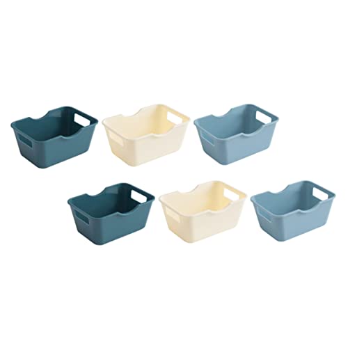 Healvian 6 Stück Aufbewahrungsboxen für Schreibtisch Multifunktionale Organizer für Kosmetik Schulmaterial und Kleinteile Robuste und Langlebige Kunststoffbehälter für Zuhause und Büro von Healvian