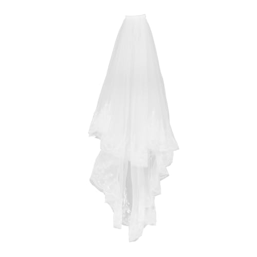 Healvian Doppellagiger Brautschleier mit Elegantem Spitzenbesatz und Pailletten Komfortabler Tüll-schleier für Frauen Hochzeitsaccessoire mit Kamm Romantischer Haarschmuck für Healvian Doppellagiger Brautschleier mit Elegantem Spitzenbesatz und Pailletten Komfortabler Tüll-schleier für Frauen Hochzeitsaccessoire mit Kamm Romantischer Haarschmuck für von Healvian