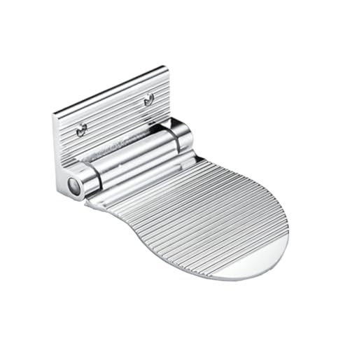 Healvian Fußstütze aus Aluminium für Badezimmer Dusche Rutschfestes Pedal Balancierhilfe zum Rasieren und Schuhe Anziehen Silber von Healvian