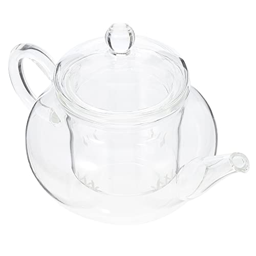 Healvian 250ml Glaskanne Tee Glas Tea Infuser Siebeinsatz Teebereiter Glass Teapot Glas Tee Pot Hitzebeständig Tee-Ei Für heiße und kalte Getränke Fruchttee Duftender von Healvian
