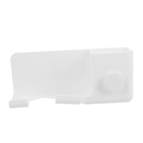 Healvian Haarbürstenhalter Für Badezimmer Organizer Für Haarwerkzeuge Wandregal Ständer Für Haartrockner Einfache Installation Weißer Föhn von Healvian