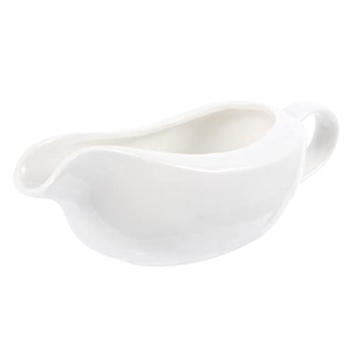 Healvian Keramik Creamer Behälter Sauce Tasse Gehandhabter Sirup- Spender Kaffee Milchkrug (Weiß) von Healvian