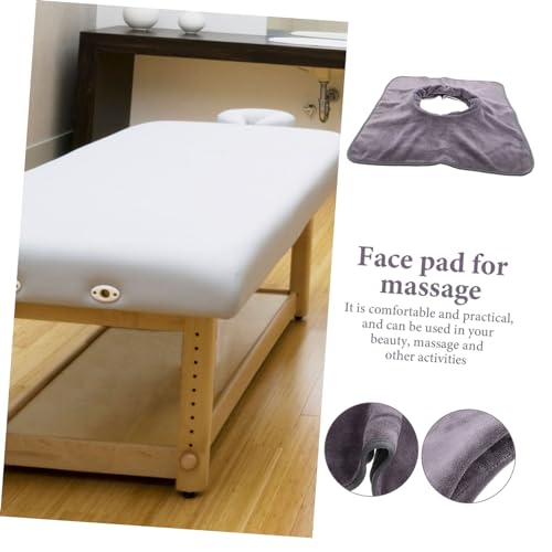 Healvian Massageliege Bezug mit Gesichtsausschnitt Tiefgraues Spa Bettlaken Atmungsaktives Komfortables Massage Spannlaken für Schönheits Fußpflegesalons Wiederverwendbar und von Healvian