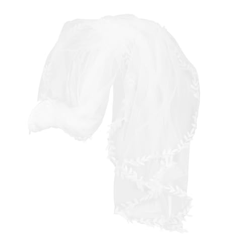 Healvian Romantischer Brautschleier mit Blattspitze Spitzenrand Hochzeitskopfschmuck mit Kamm Natürlicher Eleganter Schleier für Braut Geeignet für Outdoor Indoor-hochzeiten Healvian Romantischer Brautschleier mit Blattspitze Spitzenrand Hochzeitskopfschmuck mit Kamm Natürlicher Eleganter Schleier für Braut Geeignet für Outdoor Indoor-hochzeiten von Healvian