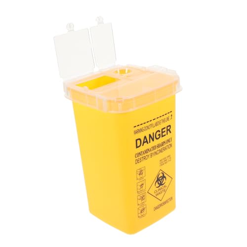 Healvian Sharps Abfallbehälter Gallonen mit Deckel Langlebiger Medizinischer Entsorgungsbehälter aus PP Sicherer Nadelabfall Container Vielseitig für Tattoo Kosmetik und Haushalt Gelb Healvian Sharps Abfallbehälter Gallonen mit Deckel Langlebiger Medizinischer Entsorgungsbehälter aus PP Sicherer Nadelabfall Container Vielseitig für Tattoo Kosmetik und Haushalt Gelb von Healvian
