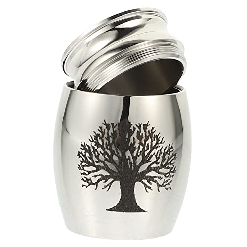 Healvian Aschebehälter Haustier-urne Kremationsurne Für Katzen Und Hunde Metallurne Aus Edelstahl Mini Jar Aschenbehälter Für Pet Asche von Healvian