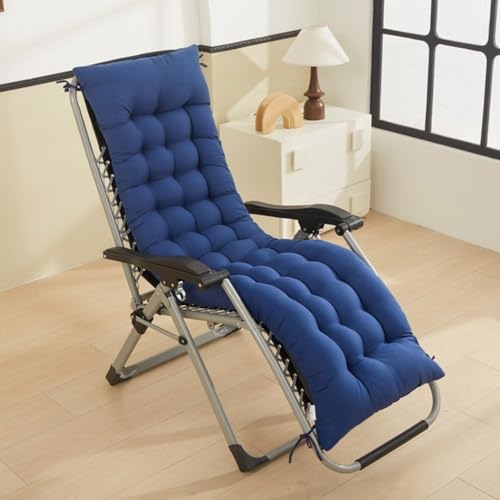 Hearda Liegenauflage 120x48, Auflage Gartenliege Bequeme Sonnenliege Auflage Klappbar Antirutsch Liegestuhl Polsterauflage Extra Dicke Sitzauflagen für Deckchair (Blau,155 * 48cm) von Hearda
