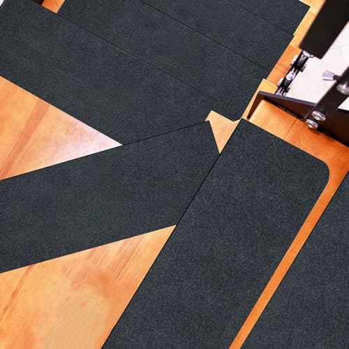 Hearda Treppenstufen Matten 55/70cm Treppe Treppenteppich, Stufenmatten 5/10 Stück, Treppenteppich Selbstklebend, Antirutschmatte Innenbereich für Schutz Kinder, Ältere (5PCS-55CM,Dunkelgrau) von Hearda