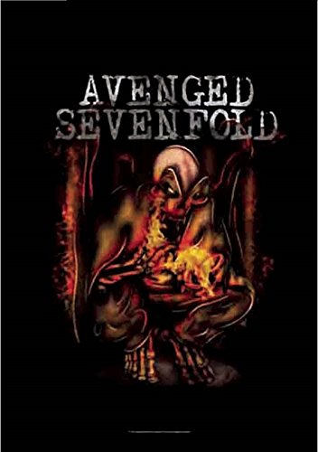 Heart Rock Bandiera Originale Avenged Sevenfold - FIRE BAT Tessuto, Multicolore, 110x75x0.1 cm von Heart Rock