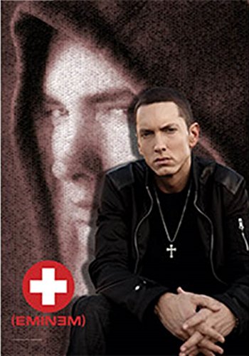 Heart Rock Bandiera Originale Eminem - Collage Tessuto, Multicolore, 110x75x0.1 cm von Heart Rock