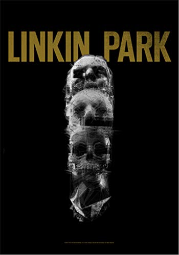 Heart Rock Bandiera Originale LINKIN PARK - LIVING - SKULL TOTEM Tessuto, Multicolore, 110x75x0.1 cm von Heart Rock