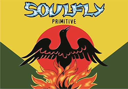 Heart Rock Bandiera Originale SOULFLY - PRIMITIVE Tessuto, Multicolore, 110x75x0.1 cm von Heart Rock