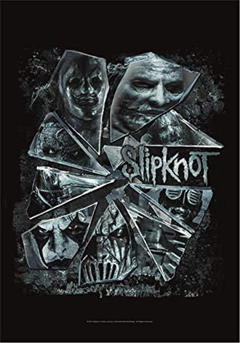 Heart Rock Bandiera Originale Slipknot - Broken Glass Tessuto, Multicolore, 110x75x0.1 cm von Heart Rock