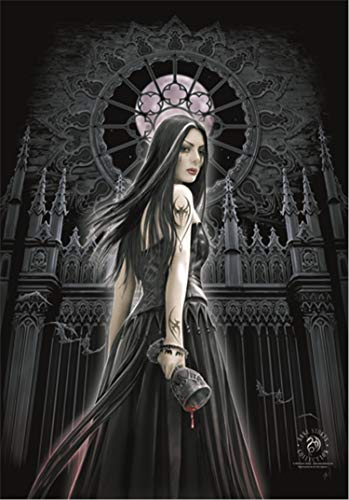 Heart Rock Flagge Original Anne Stokes Gothic Siren, Stoff, Mehrfarbig, 110 x 75 x 0.1 cm von Heart Rock