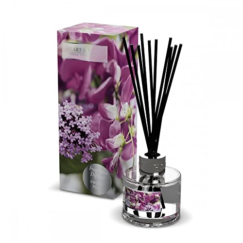 Heart & Home 00276310109 Schilfrohr-Diffusor Sweet Pea Raumduft Diffuser von Heart and Home