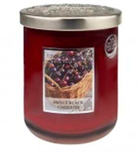 Heart & Home Grosse Duftkerze Süße Schwarzkirsche Sweet Black Cherries 340g Inhalt: 0,34 Kilogramm (97,03€ * / 1 Kilogramm) von Heart and Home