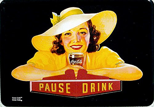 Coca-Cola Pause Drink Blechpostkarte, 14,5 x 10 cm von Heart of Ireland