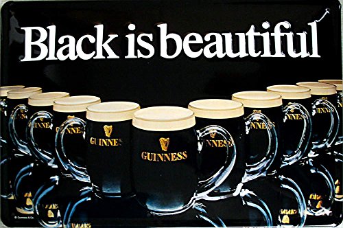 Guinness - Black is beautiful Blechschild, 30 x 20 cm von Heart of Ireland